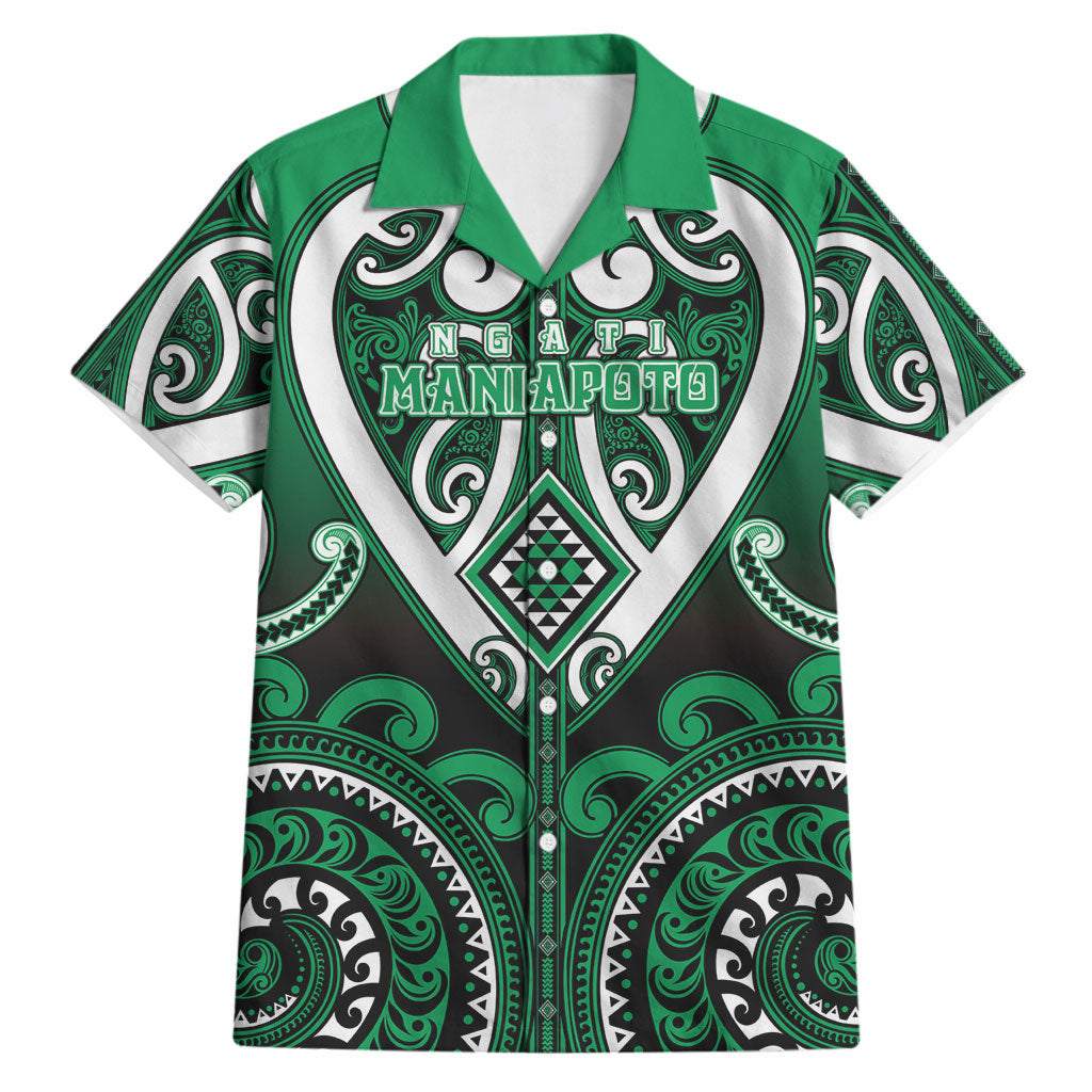 Custom Aotearoa Ngati Maniapoto Hawaiian Shirt Maori Tribal Pattern