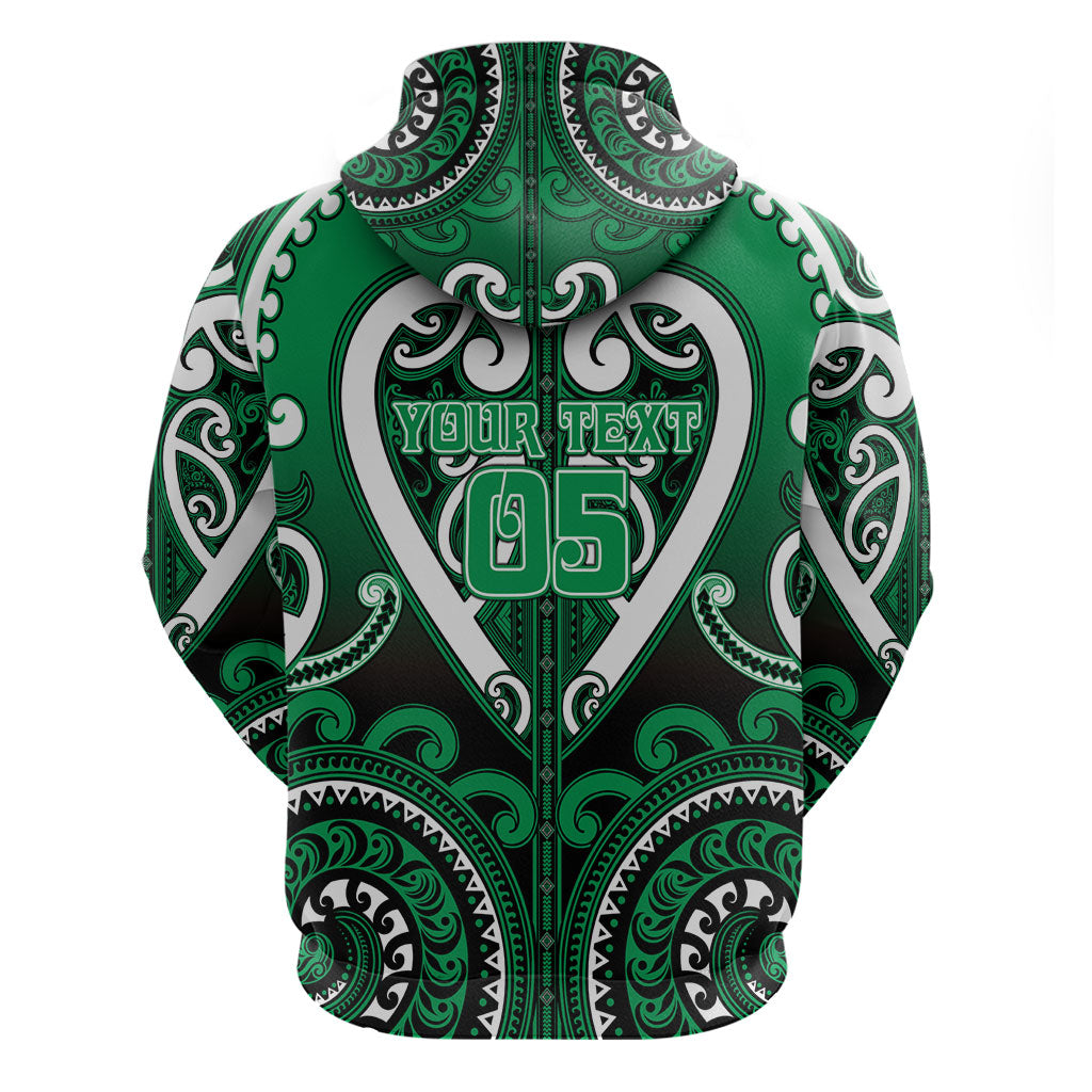 Custom Aotearoa Ngati Maniapoto Hoodie Maori Tribal Pattern