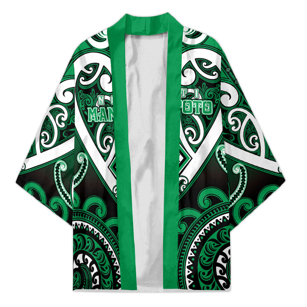 Custom Aotearoa Ngati Maniapoto Kimono Maori Tribal Pattern