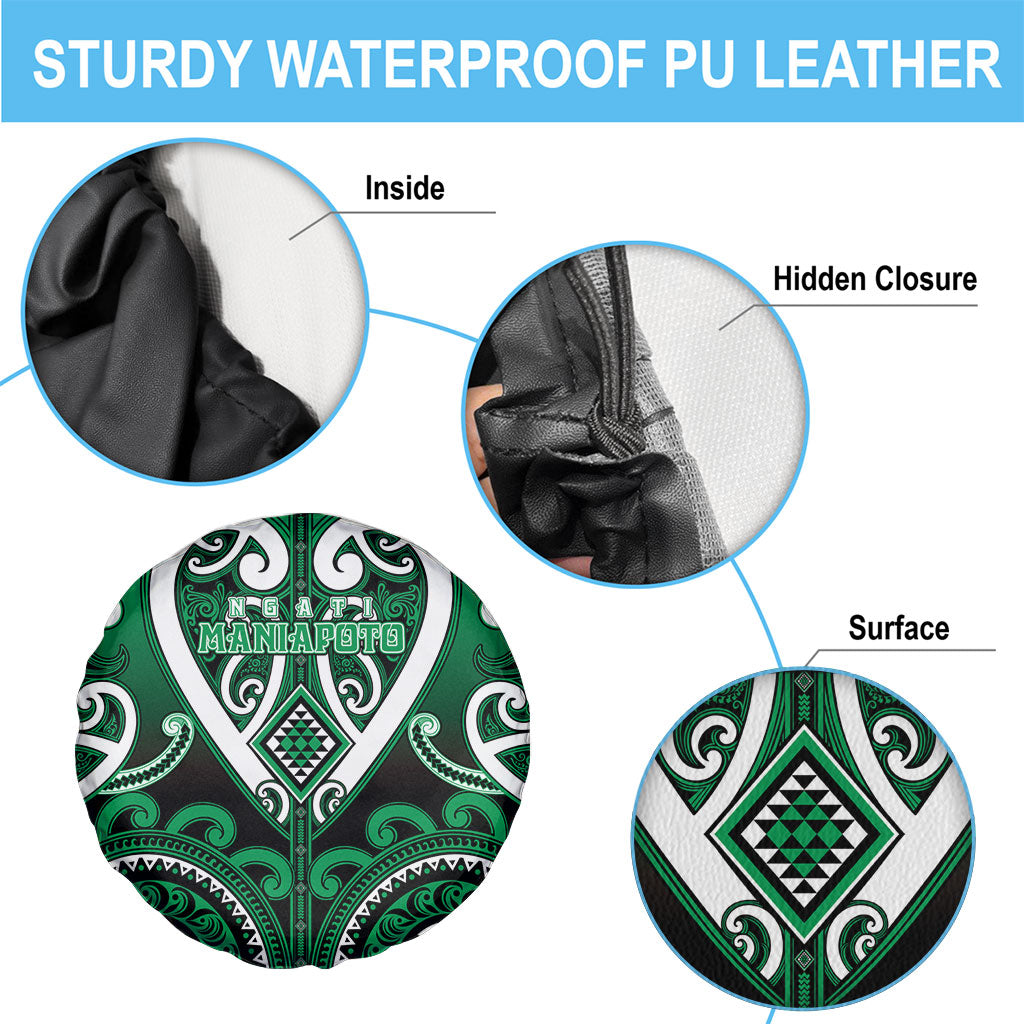 Aotearoa Ngati Maniapoto Spare Tire Cover Maori Tribal Pattern