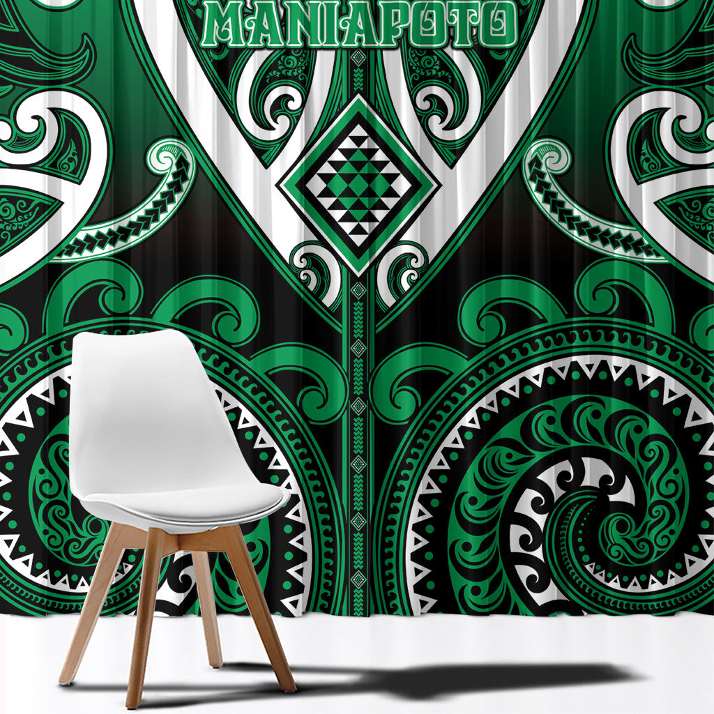 Aotearoa Ngati Maniapoto Window Curtain Maori Tribal Pattern