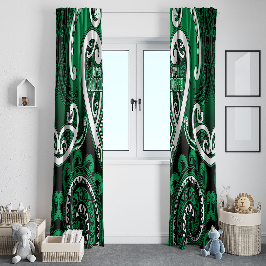 Aotearoa Ngati Maniapoto Window Curtain Maori Tribal Pattern