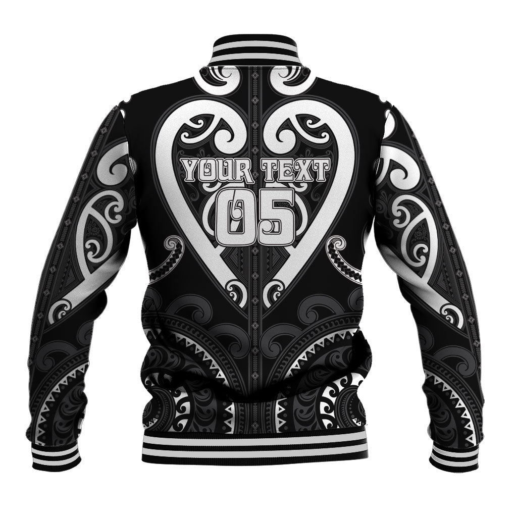 Custom Aotearoa Ngati Raukawa Baseball Jacket Maori Tribal Pattern