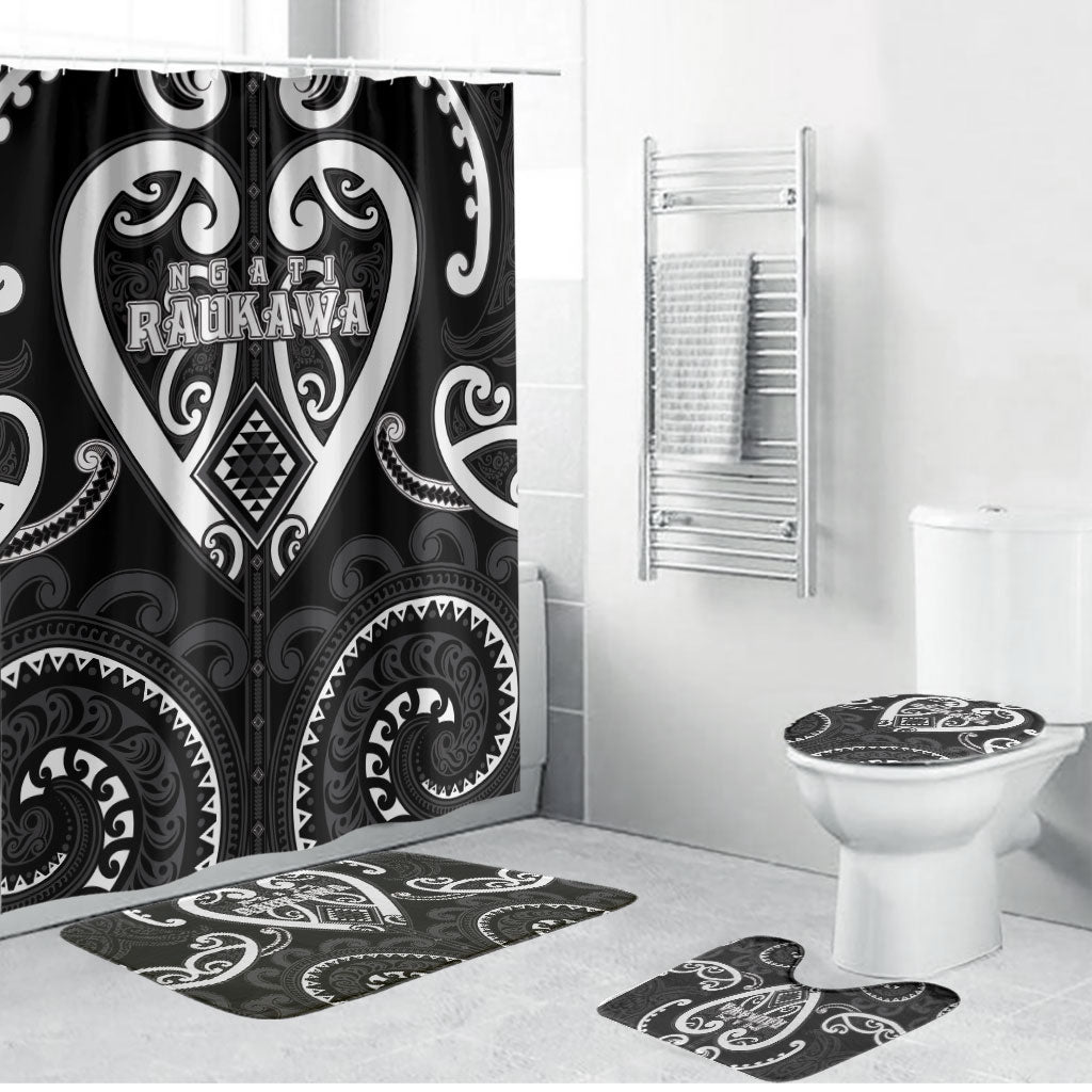 Aotearoa Ngati Raukawa Bathroom Set Maori Tribal Pattern