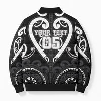 Custom Aotearoa Ngati Raukawa Bomber Puffer Jacket Maori Tribal Pattern