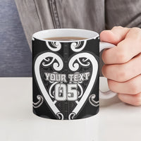 Custom Aotearoa Ngati Raukawa Ceramic Mug Maori Tribal Pattern