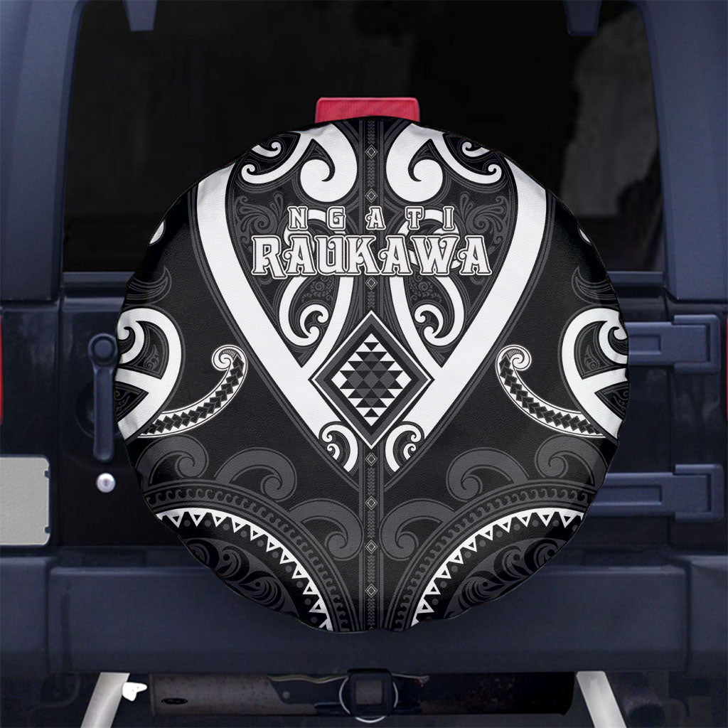 Aotearoa Ngati Raukawa Spare Tire Cover Maori Tribal Pattern