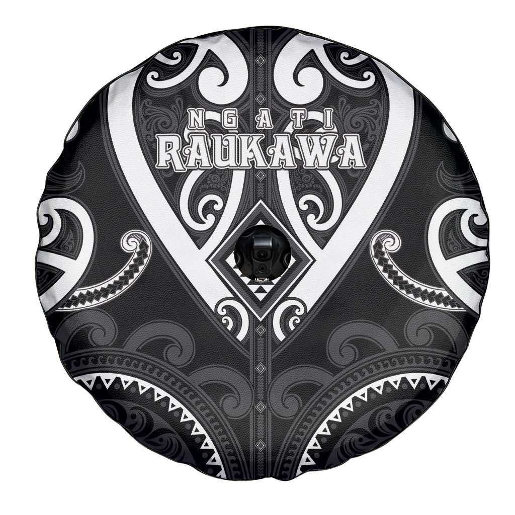 Aotearoa Ngati Raukawa Spare Tire Cover Maori Tribal Pattern
