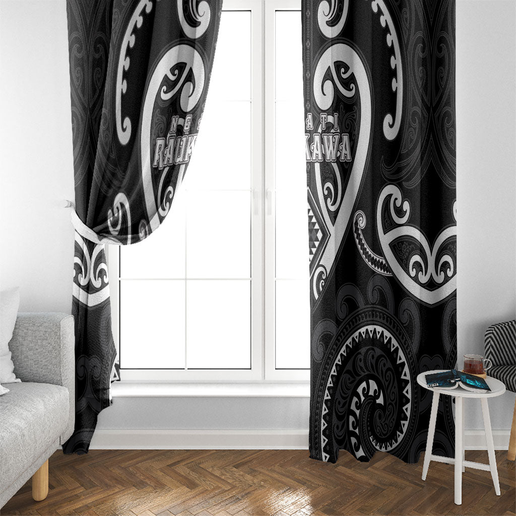 Aotearoa Ngati Raukawa Window Curtain Maori Tribal Pattern