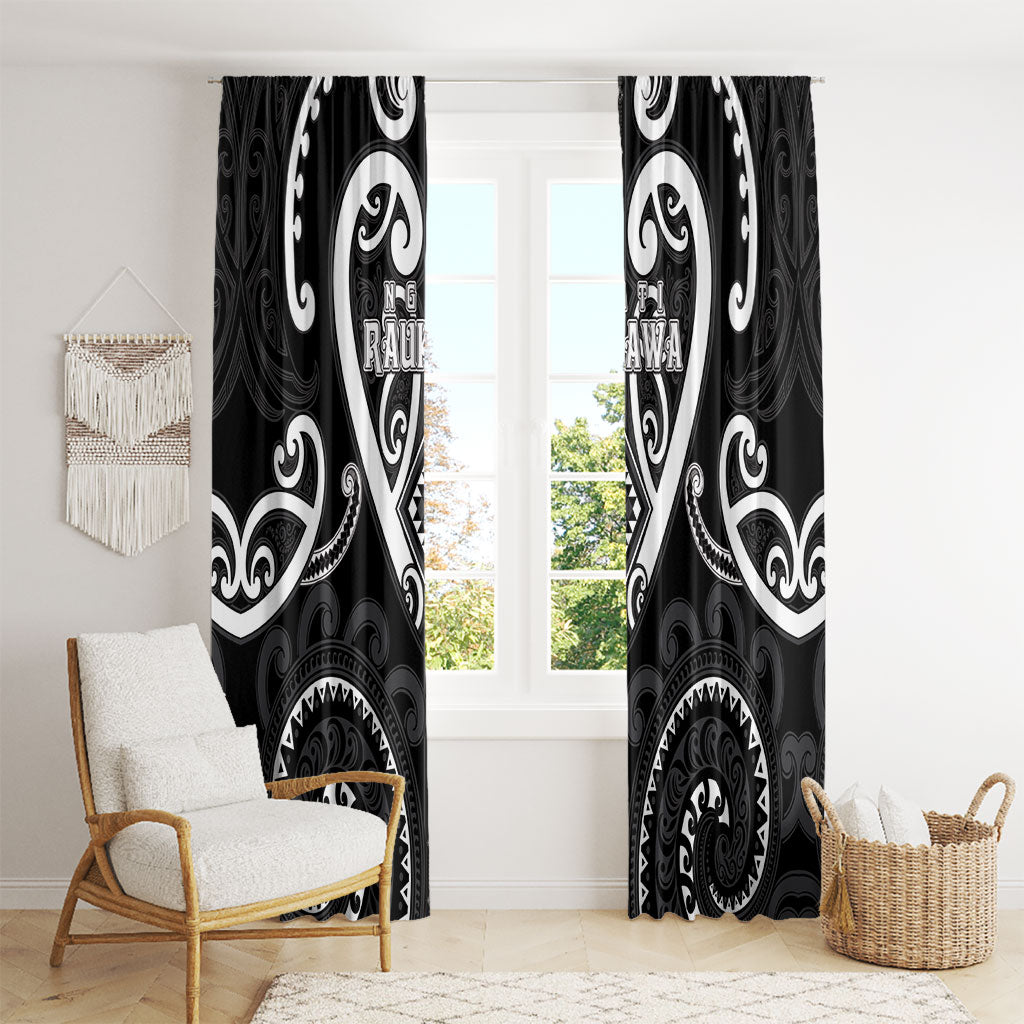 Aotearoa Ngati Raukawa Window Curtain Maori Tribal Pattern