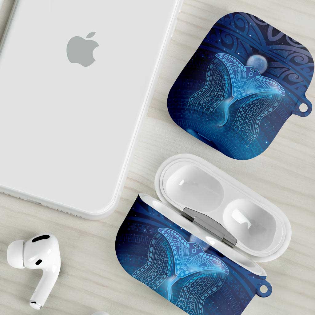 Polynesia Manta Ray AirPods Case Let's The Sea Set You Free - Polynesian Pride