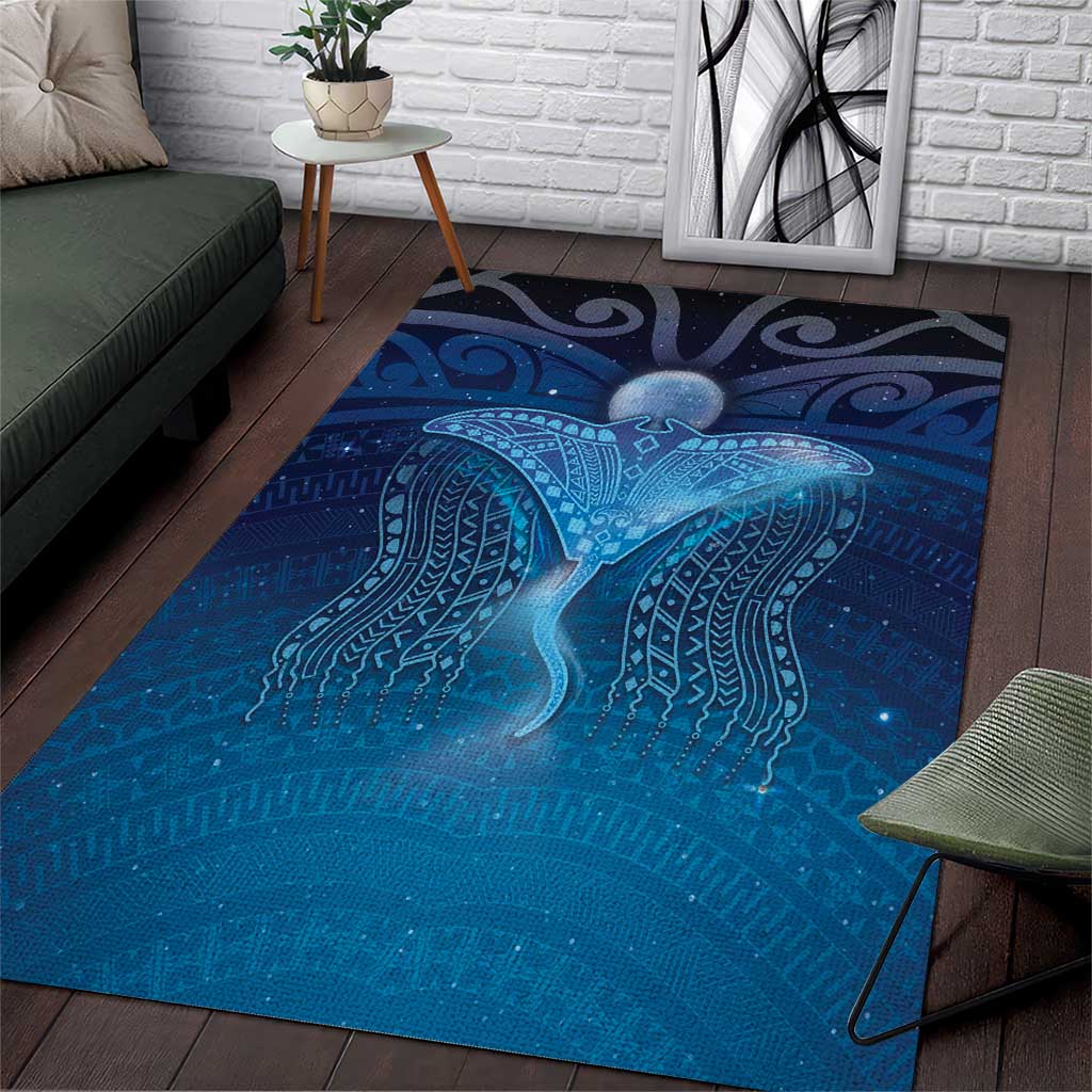 Polynesia Manta Ray Area Rug Let's The Sea Set You Free - Polynesian Pride