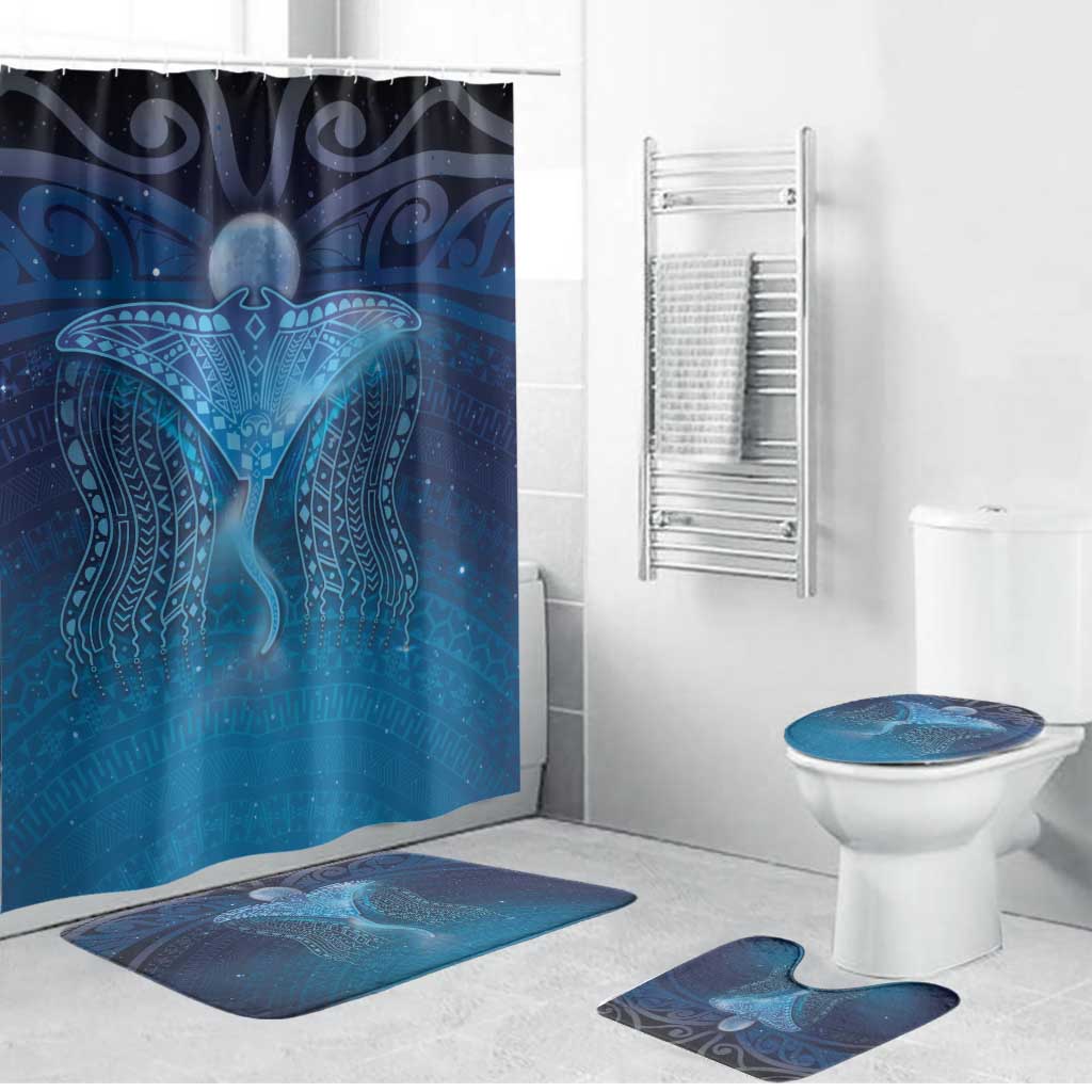 Polynesia Manta Ray Bathroom Set Let's The Sea Set You Free - Polynesian Pride