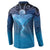 Polynesia Manta Ray Button Sweatshirt Let's The Sea Set You Free - Polynesian Pride