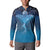 Polynesia Manta Ray Button Sweatshirt Let's The Sea Set You Free - Polynesian Pride