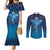Polynesia Manta Ray Couples Matching Mermaid Dress and Long Sleeve Button Shirt Let's The Sea Set You Free - Polynesian Pride