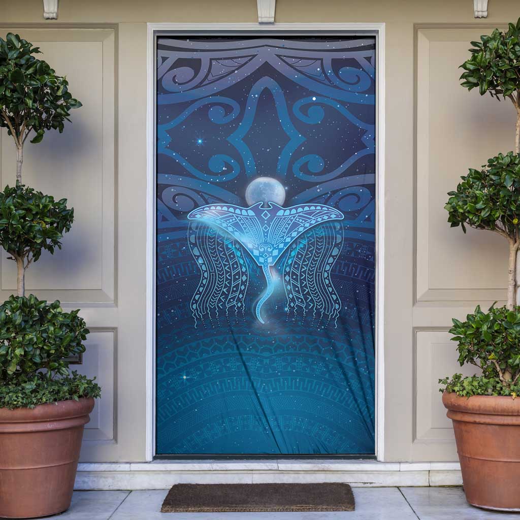 Polynesia Manta Ray Door Cover Let's The Sea Set You Free - Polynesian Pride