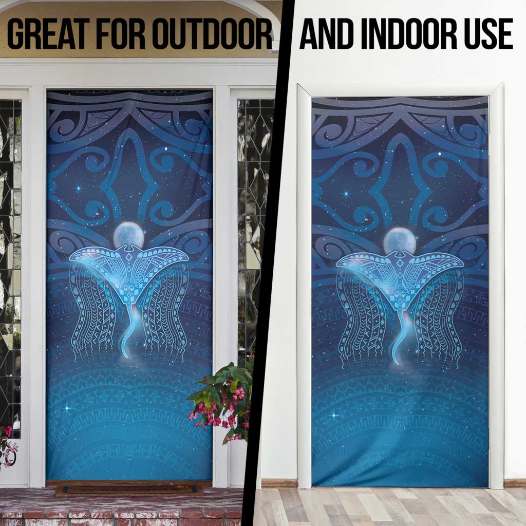 Polynesia Manta Ray Door Cover Let's The Sea Set You Free - Polynesian Pride