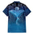 Polynesia Manta Ray Family Matching Off The Shoulder Long Sleeve Dress and Hawaiian Shirt Let's The Sea Set You Free - Polynesian Pride