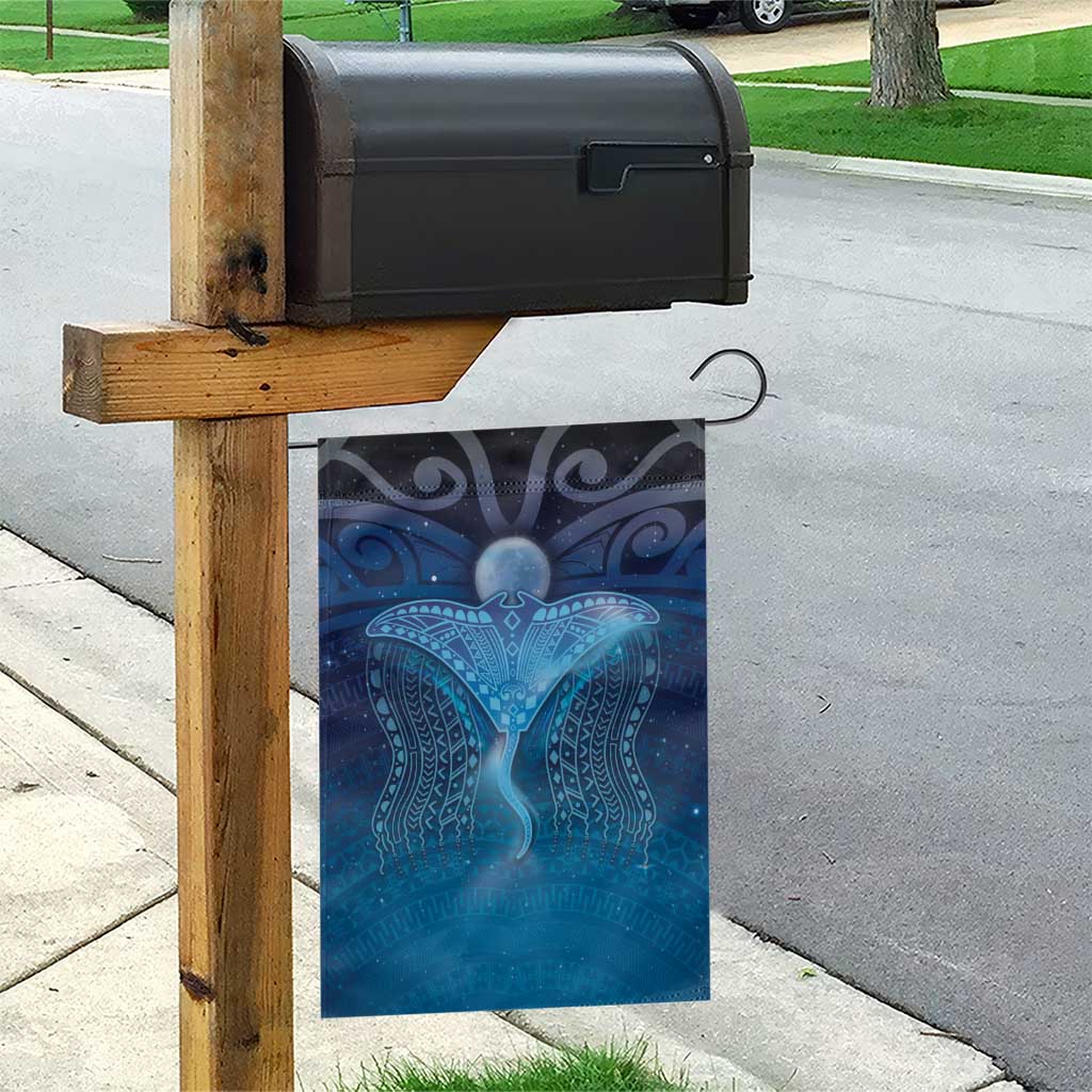 Polynesia Manta Ray Garden Flag Let's The Sea Set You Free - Polynesian Pride