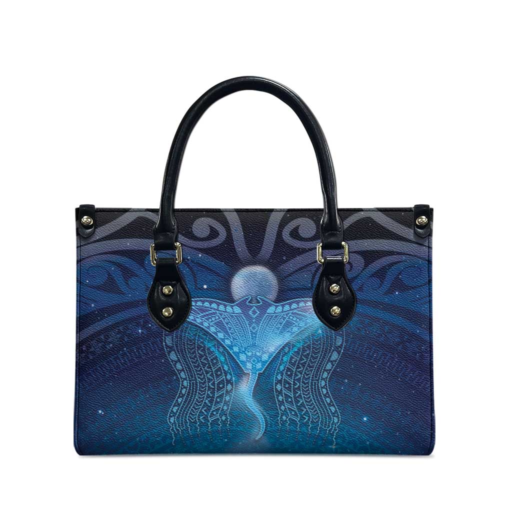 Polynesia Manta Ray Leather Bag Let's The Sea Set You Free - Polynesian Pride