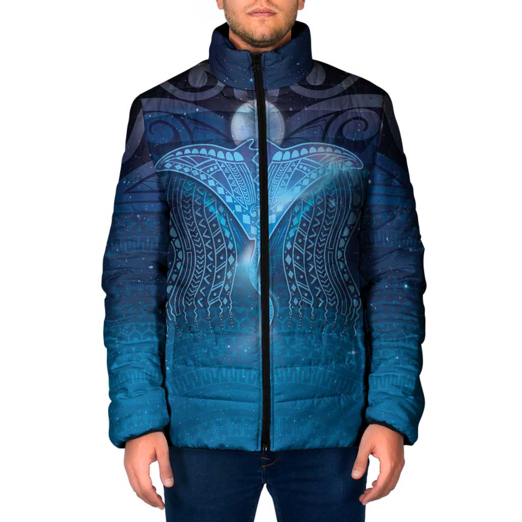 Polynesia Manta Ray Padded Jacket Let's The Sea Set You Free - Polynesian Pride
