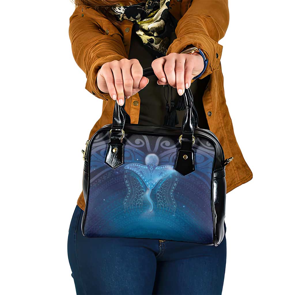 Polynesia Manta Ray Shoulder Handbag Let's The Sea Set You Free LT05 One Size Blue - Polynesian Pride