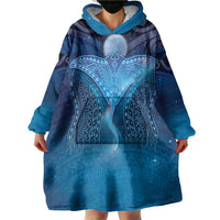Polynesia Manta Ray Wearable Blanket Hoodie Let's The Sea Set You Free - Polynesian Pride