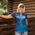 Polynesia Manta Ray Women Polo Shirt Let's The Sea Set You Free - Polynesian Pride