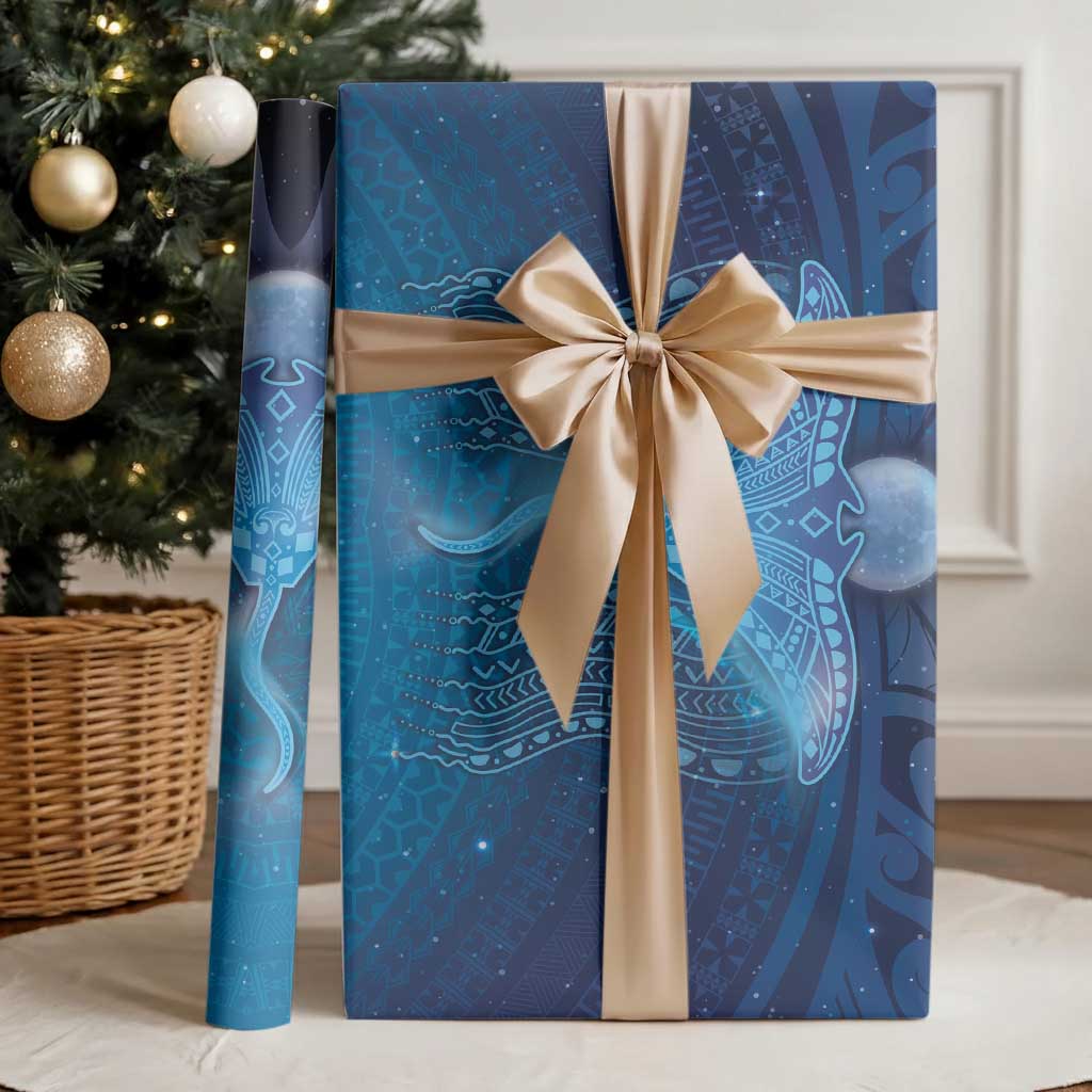 Polynesia Manta Ray Wrapping Paper Let's The Sea Set You Free - Polynesian Pride