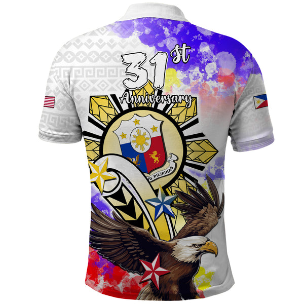 Filipino American History Month Polo Shirt The Eight-Rayed Sun Flags ...