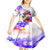 Personalized Filipino American History Month Kid Short Sleeve Dress The Eight-Rayed Sun Flags With Bald Eagle LT05 - Polynesian Pride