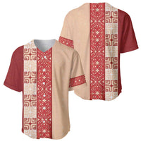 Papua New Guinea Baseball Jersey Oro Tapa Pattern