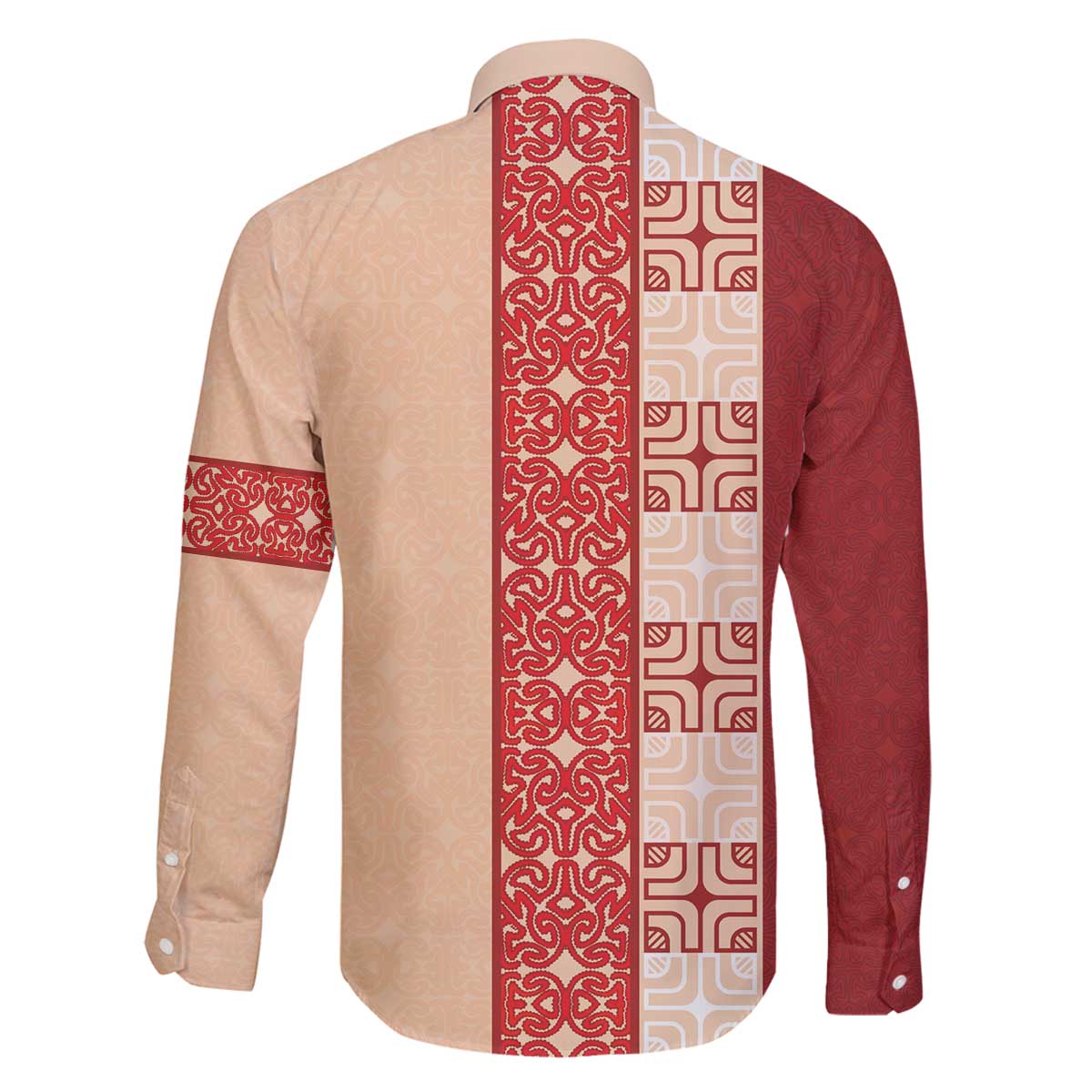 Papua New Guinea Family Matching Off The Shoulder Long Sleeve Dress and Hawaiian Shirt Oro Tapa Pattern