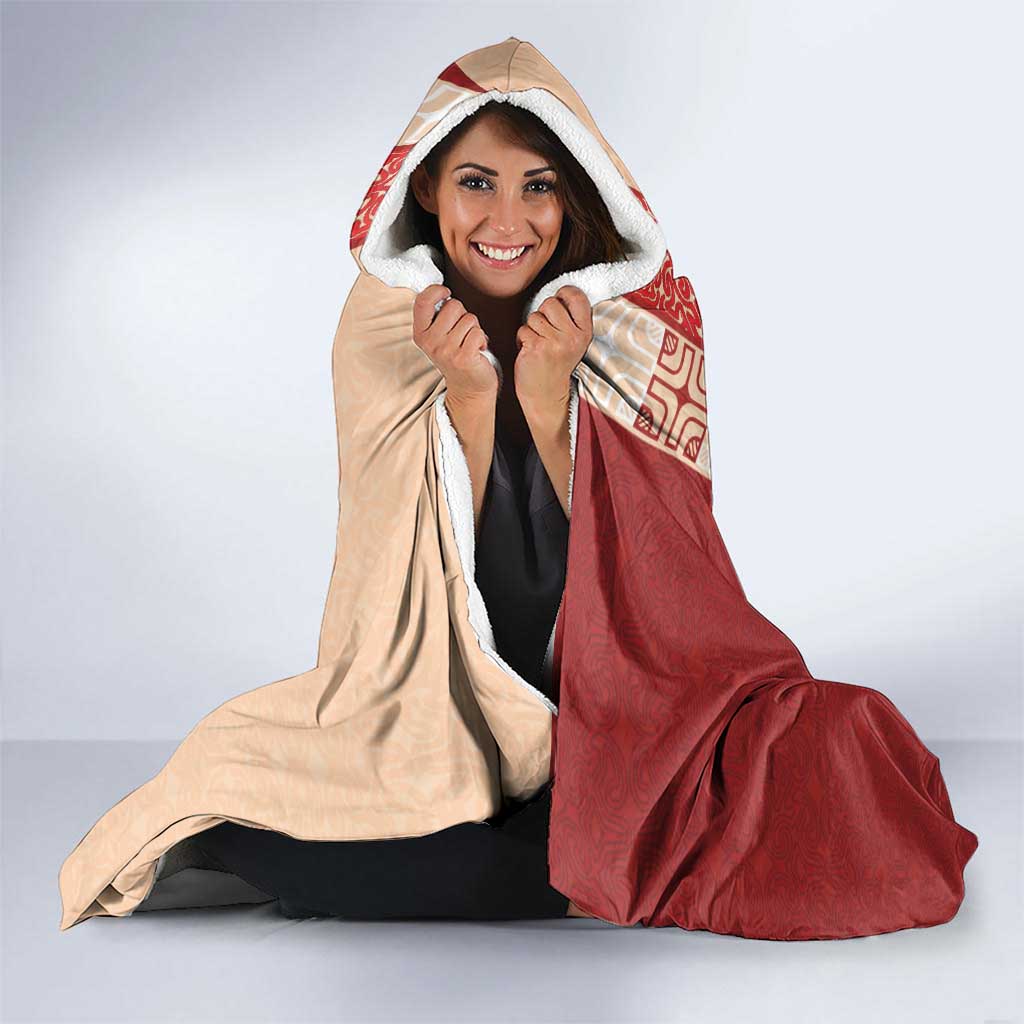 Papua New Guinea Hooded Blanket Oro Tapa Pattern