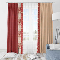 Papua New Guinea Window Curtain Oro Tapa Pattern