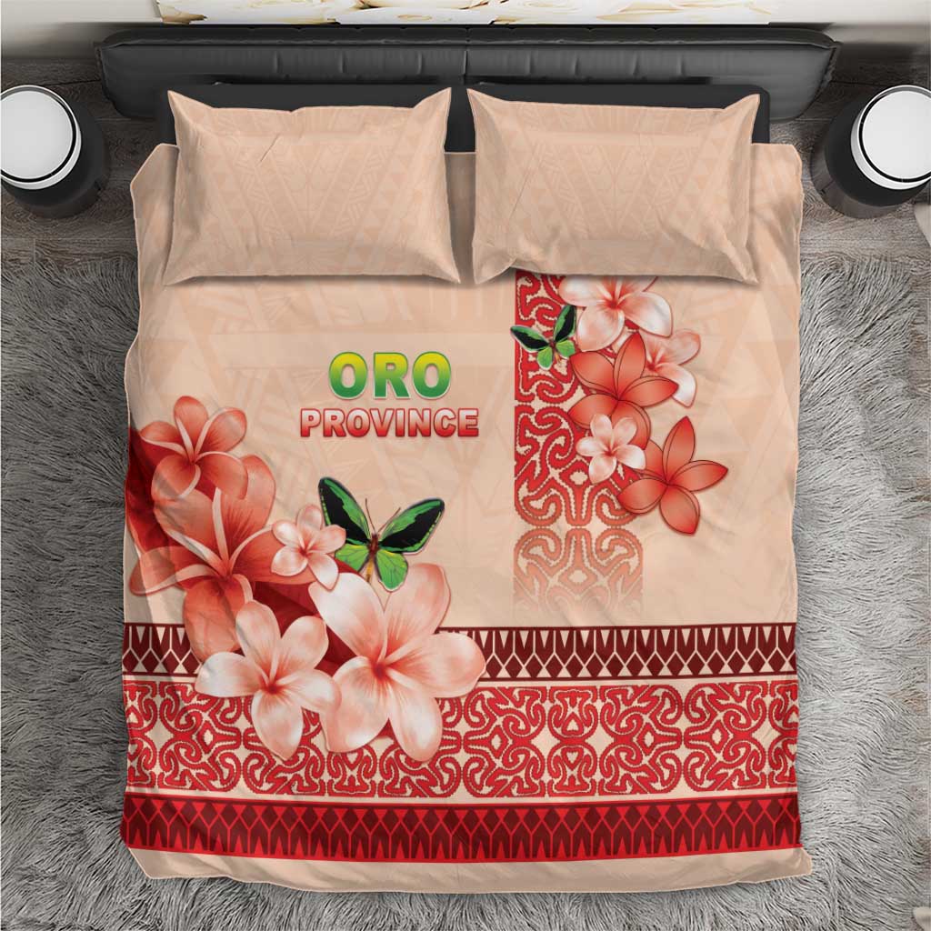 Papua New Guinea Oro Province Bedding Set Oro Birdwing Butterfly LT05 Beige - Polynesian Pride