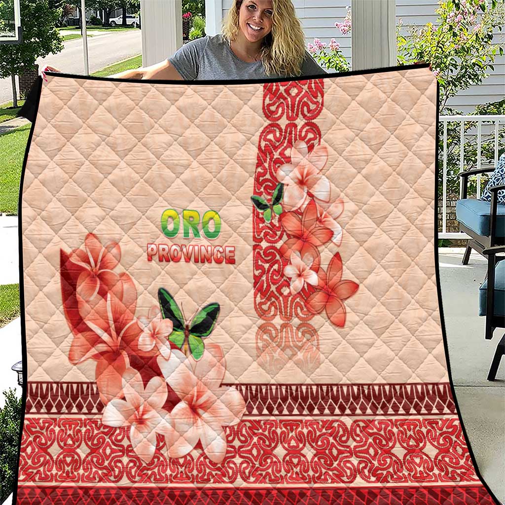 Papua New Guinea Oro Province Quilt Oro Birdwing Butterfly LT05 Beige - Polynesian Pride