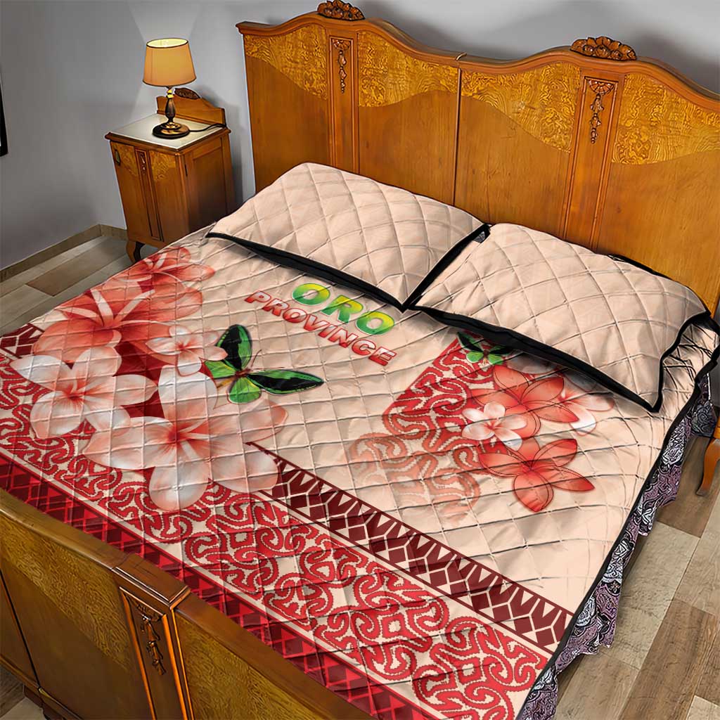 Papua New Guinea Oro Province Quilt Bed Set Oro Birdwing Butterfly