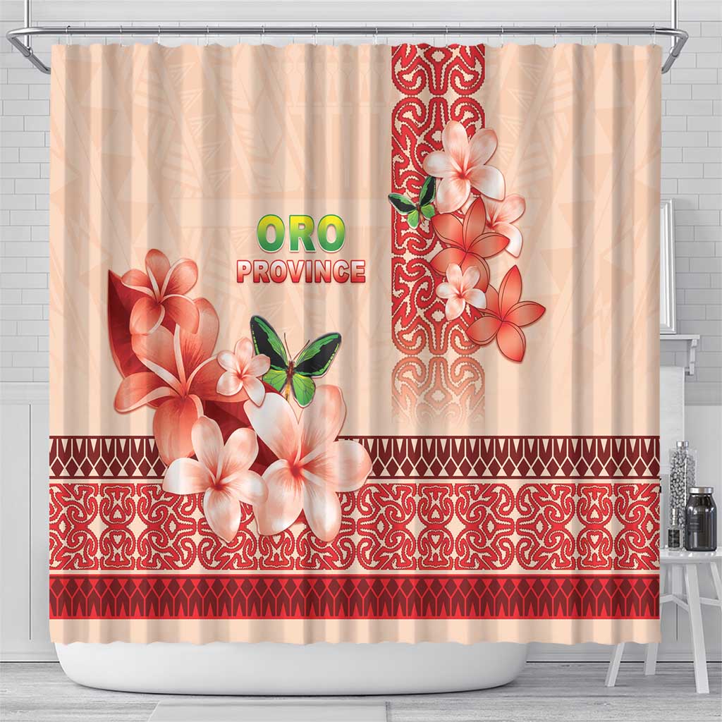 Papua New Guinea Oro Province Shower Curtain Oro Birdwing Butterfly
