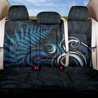 New Zealand Sea Week Back Car Seat Cover Maori Wave Pattern Ocean Blue