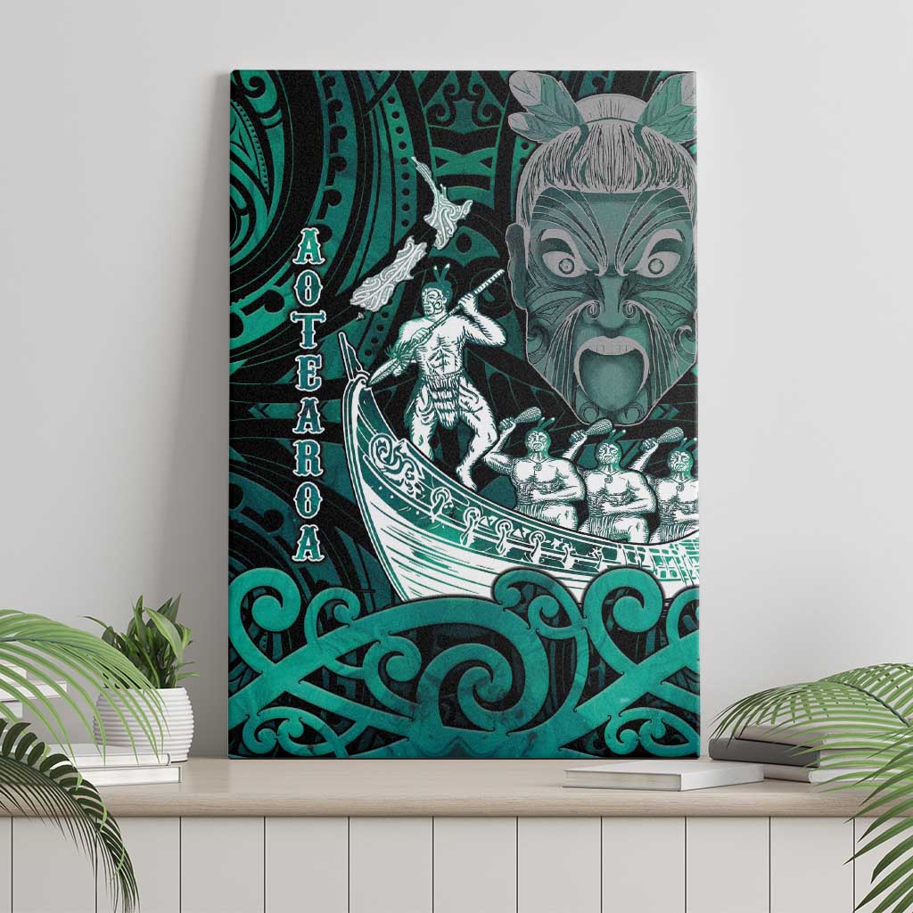 New Zealand Waka Racing Canvas Wall Art Maori Warriors