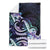 Polynesian Art Tattoo Blanket Plumeria Flowers Turquoise Gradient