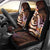 Polynesian Art Tattoo Car Seat Cover Plumeria Flowers Peach Gradient