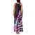 Polynesian Art Tattoo Family Matching Tank Maxi Dress and Hawaiian Shirt Plumeria Flowers Pink Gradient