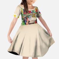 Samoa Culture Family Matching Off The Shoulder Long Sleeve Dress and Hawaiian Shirt Embracing The Spirit