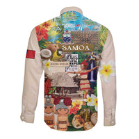 Samoa Culture Long Sleeve Button Shirt Embracing The Spirit LT05 - Polynesian Pride