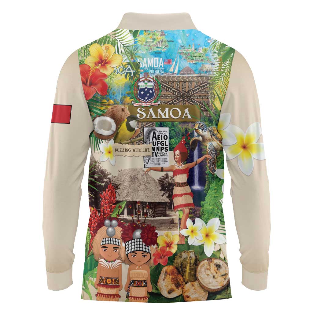Samoa Culture Long Sleeve Polo Shirt Embracing The Spirit