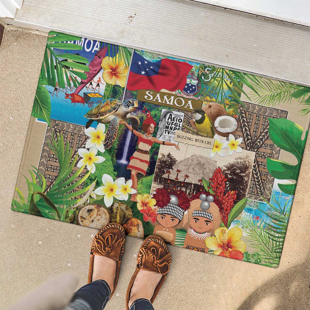 Samoa Culture Rubber Doormat Embracing The Spirit
