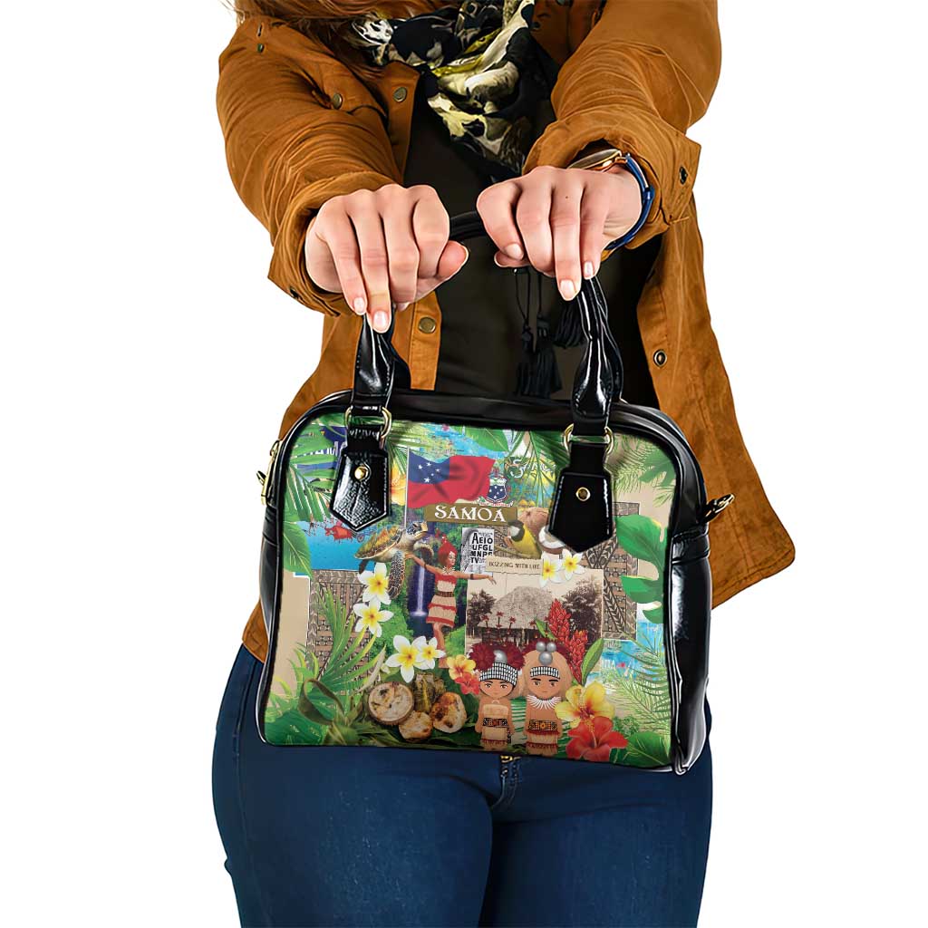 Samoa Culture Shoulder Handbag Embracing The Spirit LT05 One Size Beige - Polynesian Pride